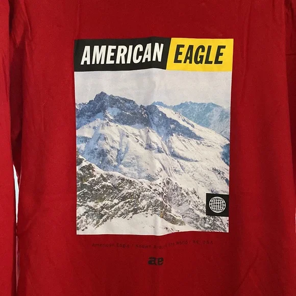 American 🇺🇸 Eagle 🦅 red shirt sz M - Picture 3 of 4